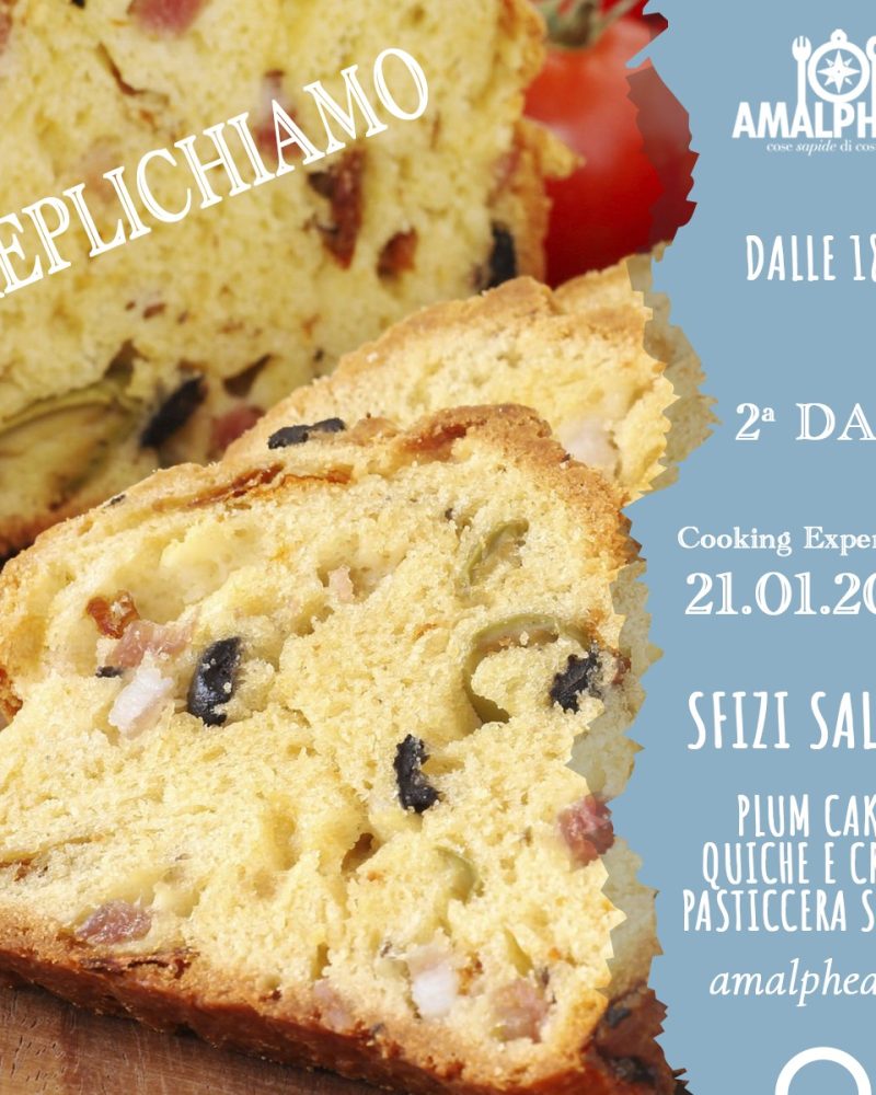 Sfizi Salati: Plum cake, quiche e crema pasticcera - 2^ data